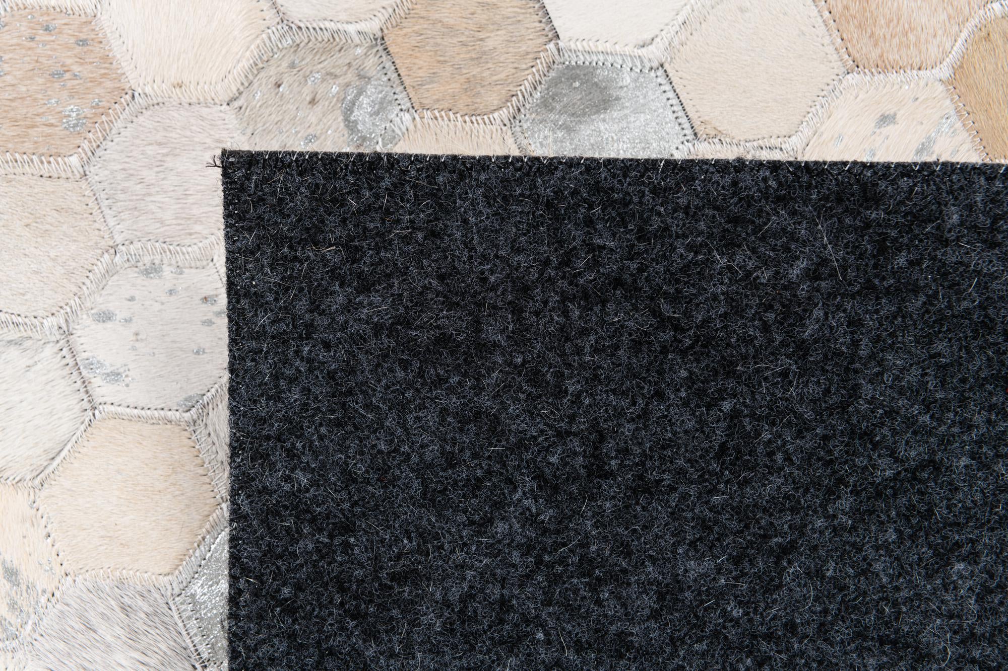 5' x 7' 11 Cowhide Stocks Rug