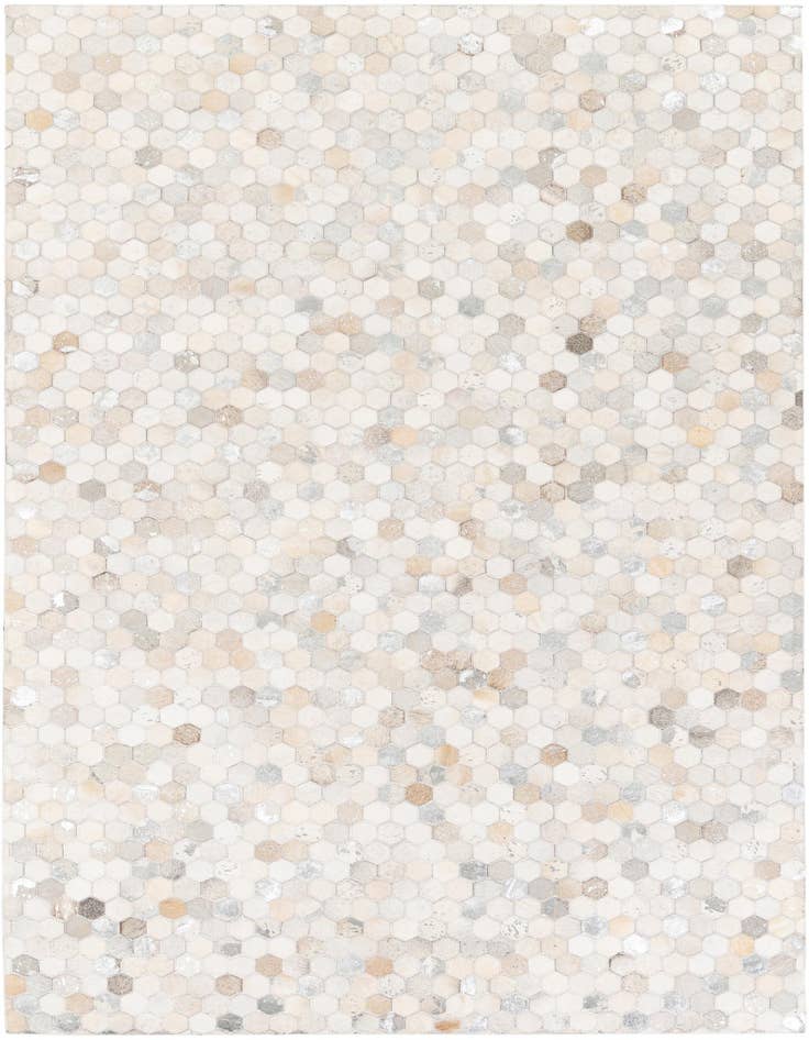 Detail image of 5' x 7' 11 Cowhide Stocks Rug