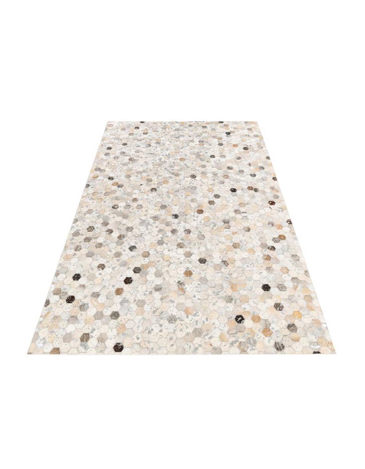 Detail image of 5' 1 x 8' Cowhide Stocks Rug