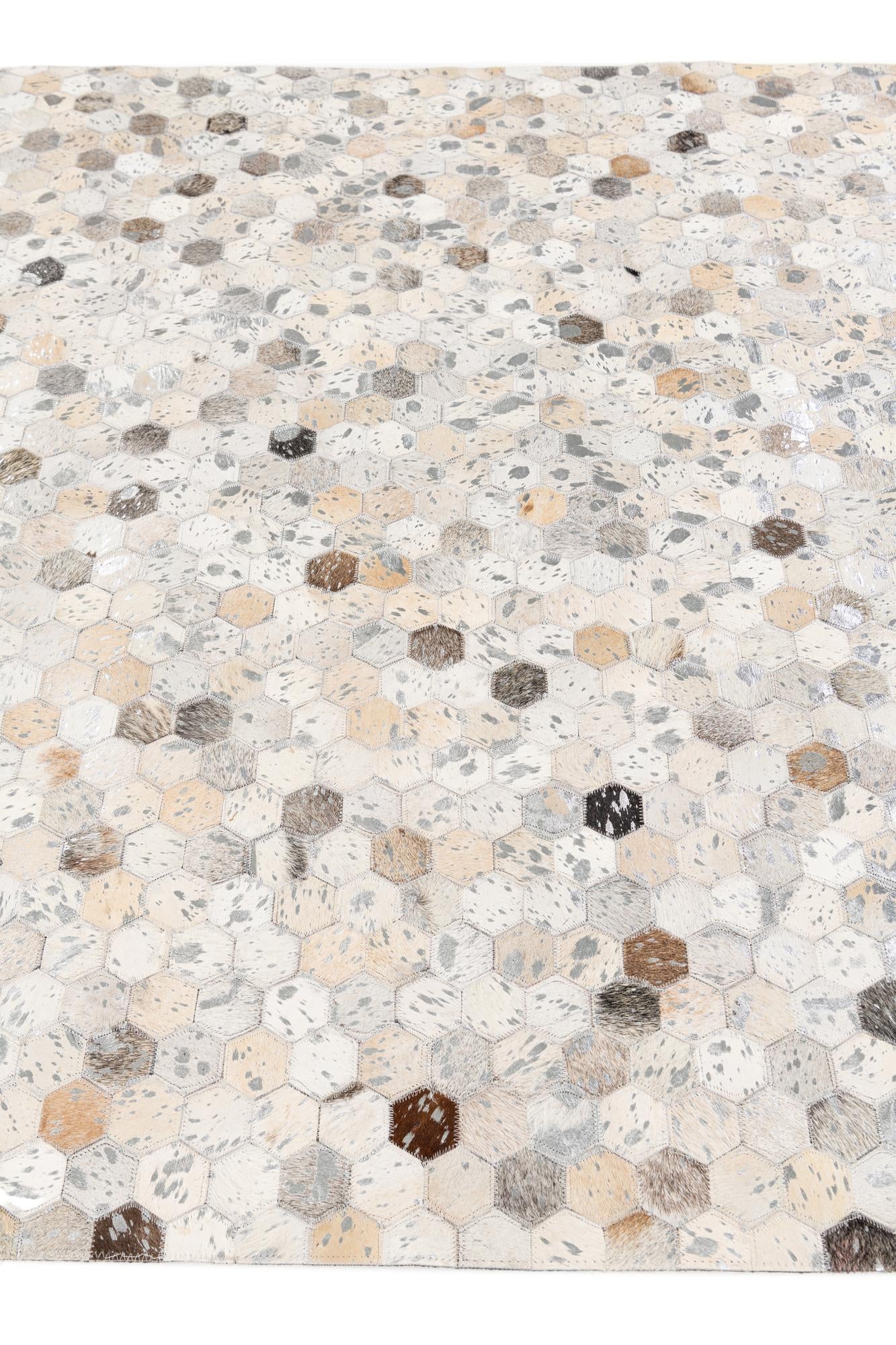 5' 1 x 8' Cowhide Stocks Rug