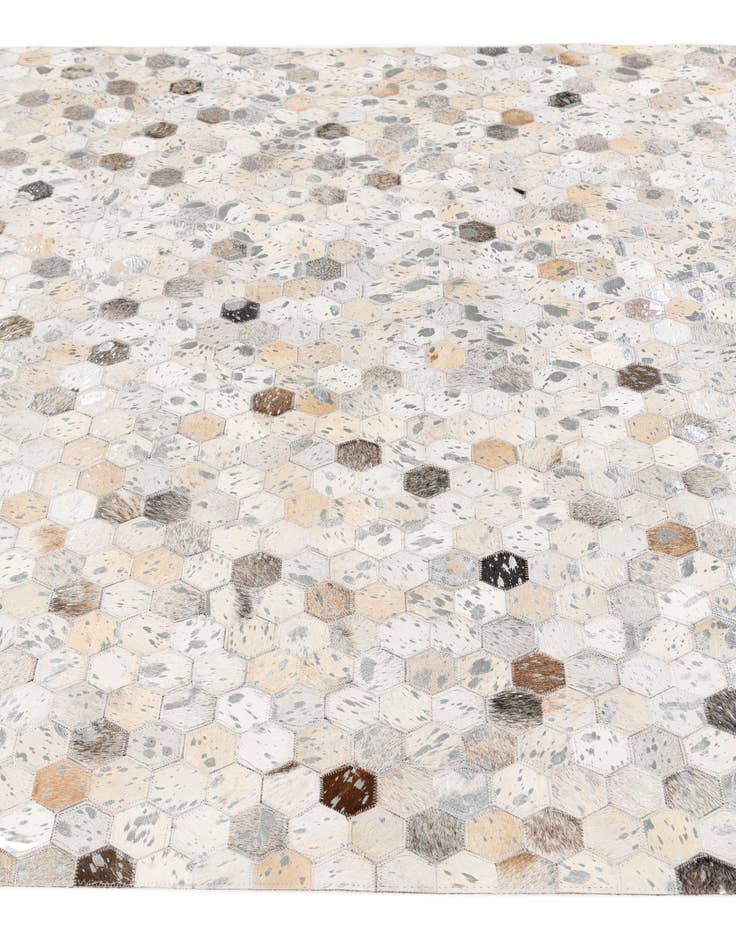 Detail image of 5' 1 x 8' Cowhide Stocks Rug