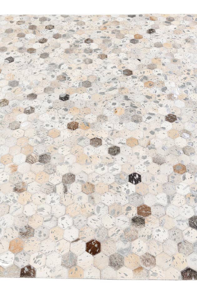 Detail image of 5' 1 x 8' Cowhide Stocks Rug