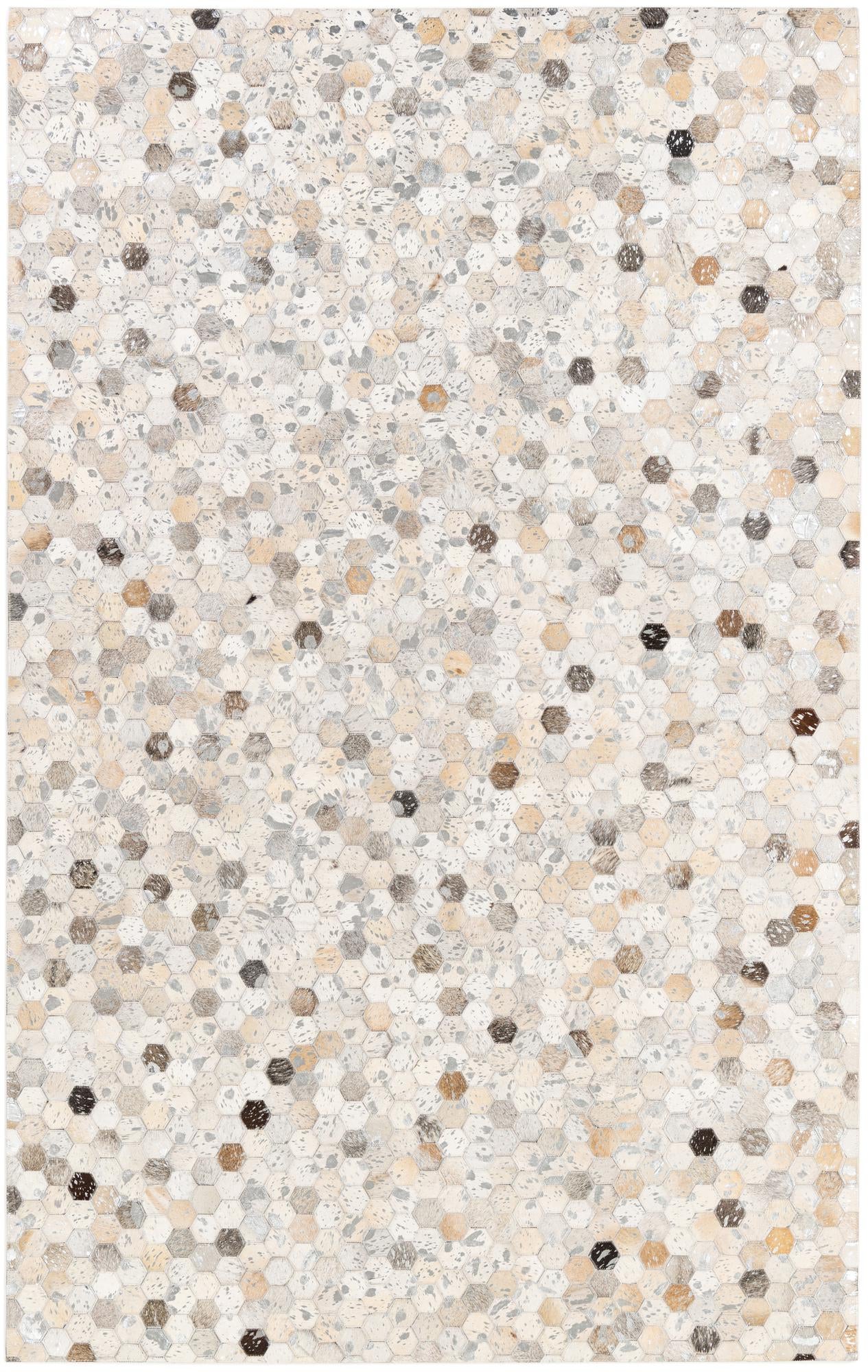 5' 1 x 8' Cowhide Stocks Rug