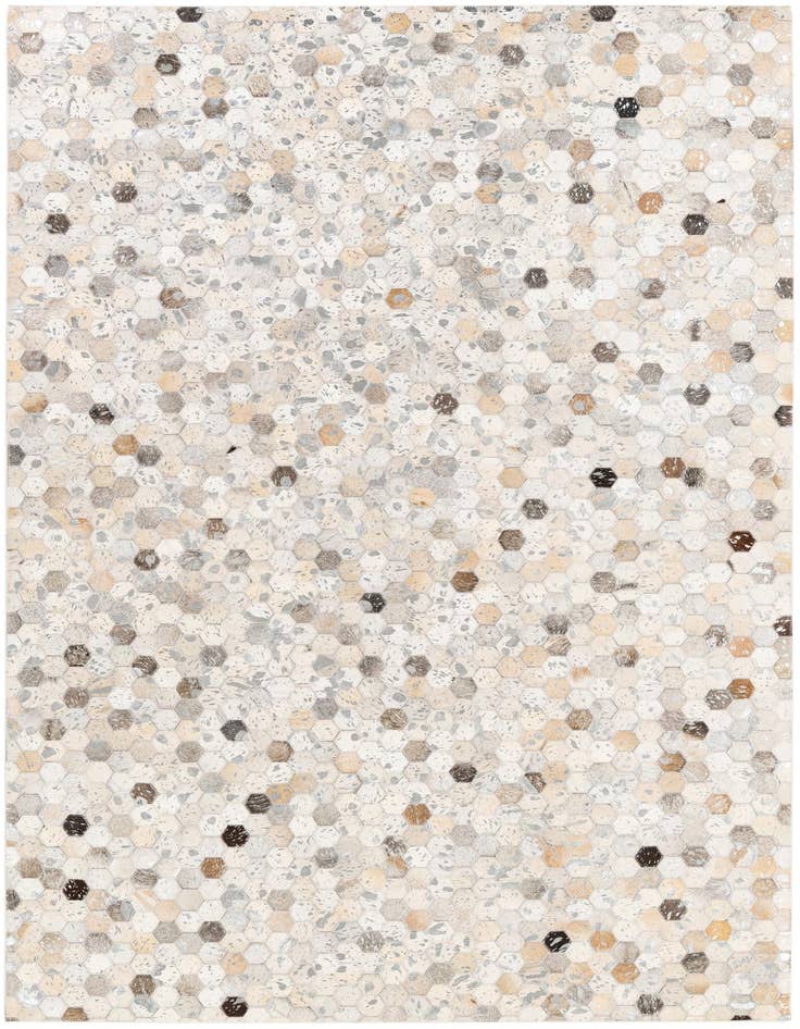 Detail image of 5' 1 x 8' Cowhide Stocks Rug
