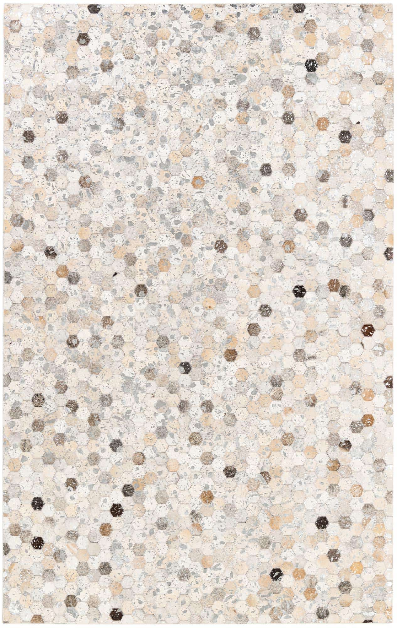 5' 1 x 8' Cowhide Stocks Rug