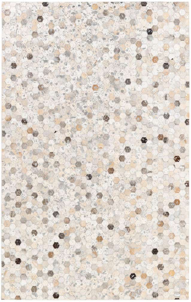 5' 1 x 8' Cowhide Stocks Rug