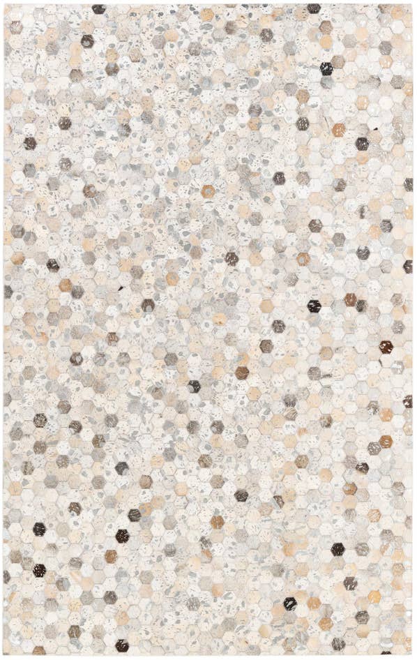 Detail image of 5' 1 x 8' Cowhide Stocks Rug