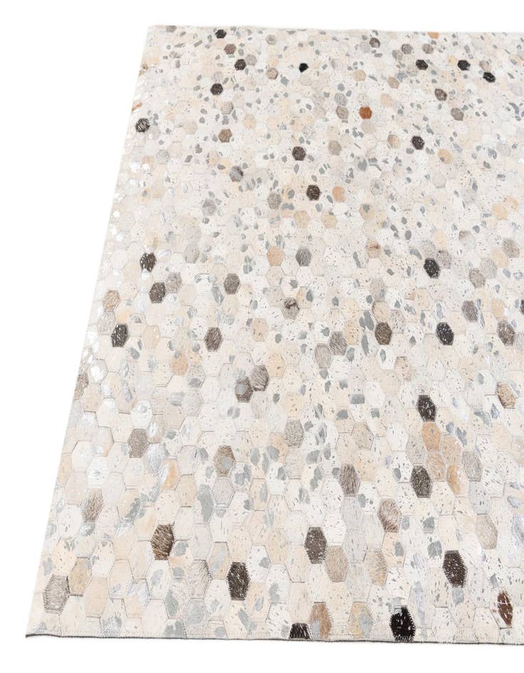 Detail image of 5' x 8' Cowhide Stocks Rug