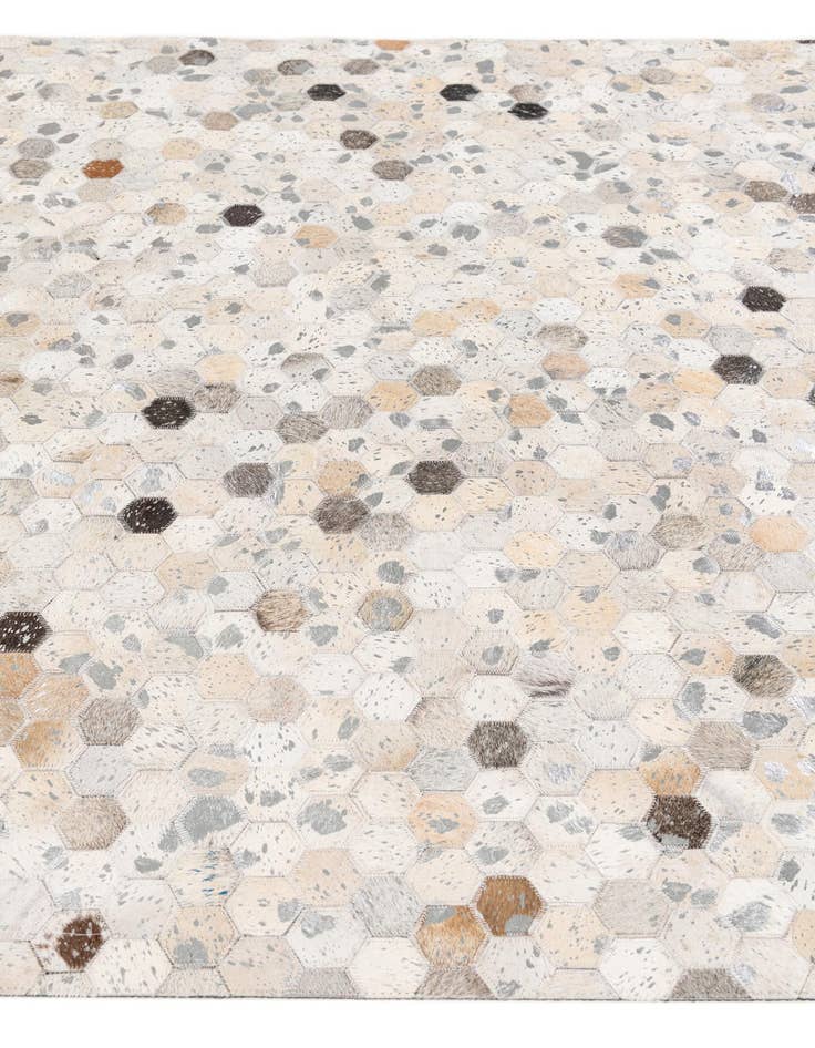 Detail image of 5' x 8' Cowhide Stocks Rug