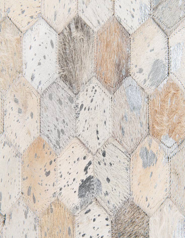 Detail image of 5' x 8' Cowhide Stocks Rug