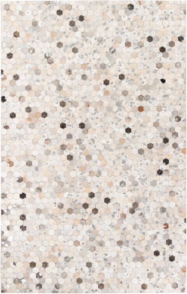 Detail image of 5' x 8' Cowhide Stocks Rug