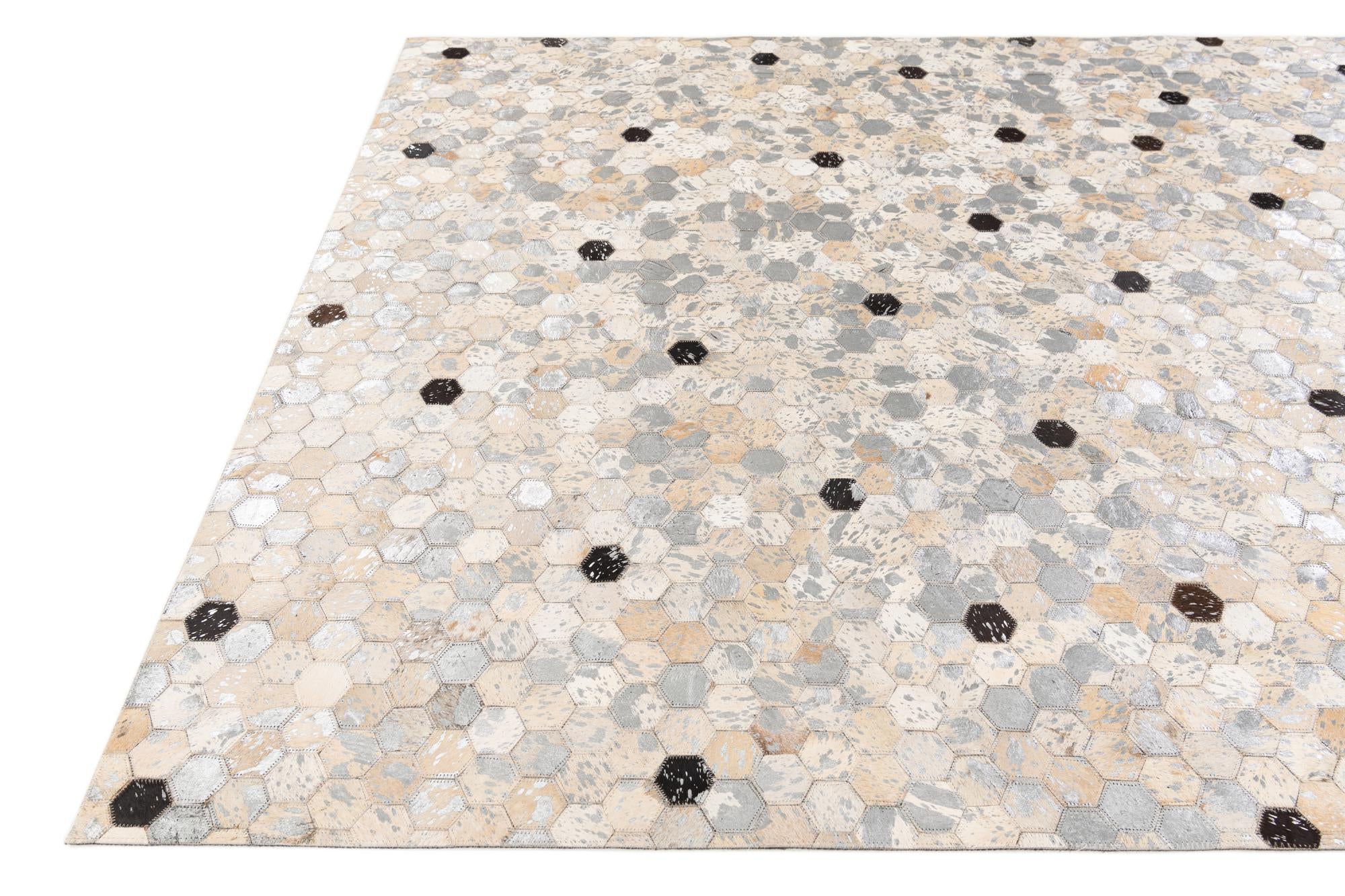 5' 5 x 7' 9 Cowhide Stocks Rug
