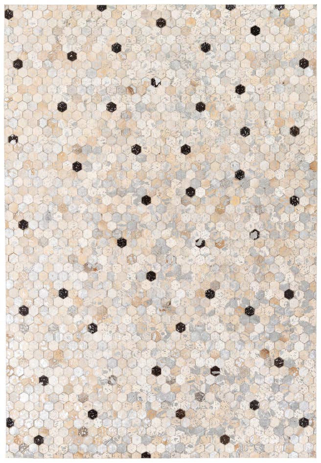 Detail image of 5' 5 x 7' 8 Cowhide Stocks Rug
