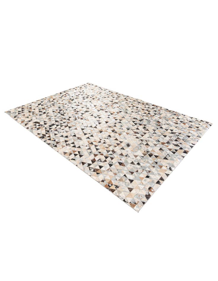 Detail image of 5' 3 x 7' 6 Cowhide Stocks Rug