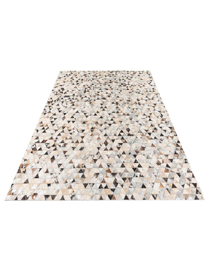 Detail image of 5' 3 x 7' 6 Cowhide Stocks Rug