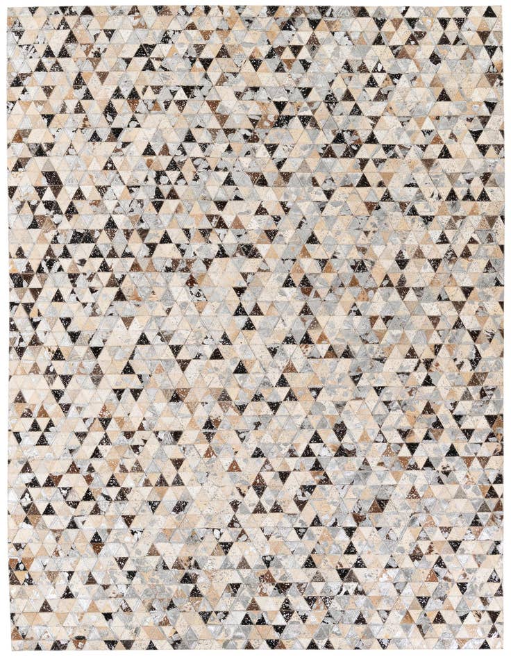 Detail image of 5' 3 x 7' 6 Cowhide Stocks Rug