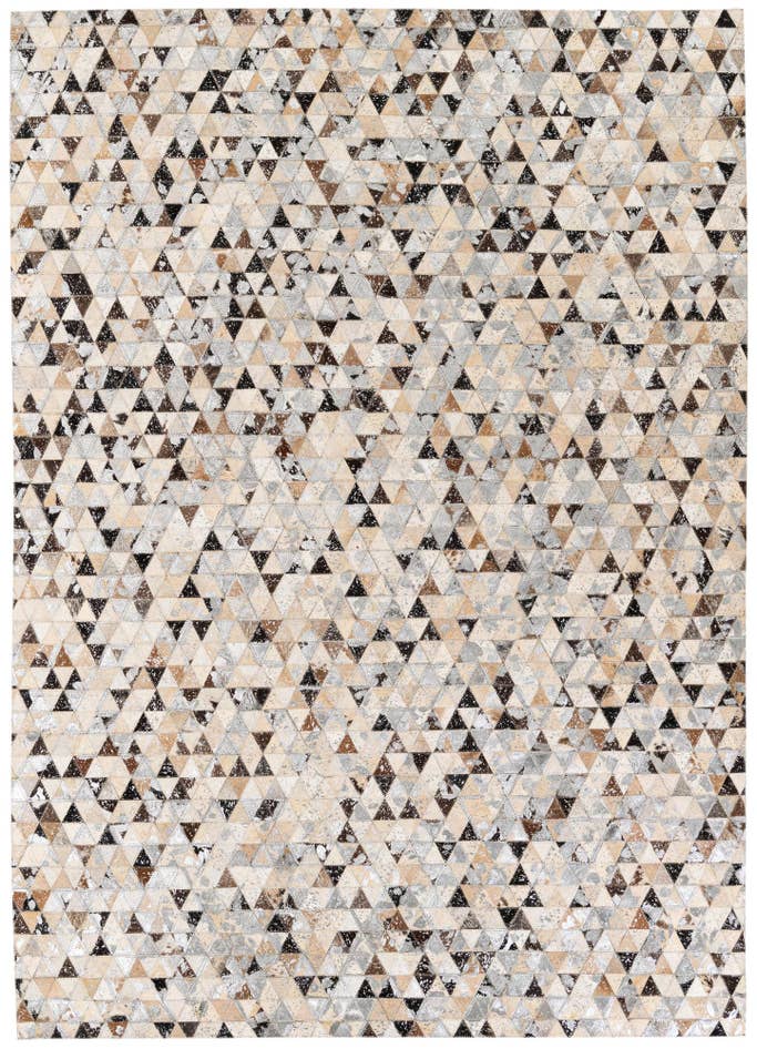 Detail image of 5' 3 x 7' 6 Cowhide Stocks Rug
