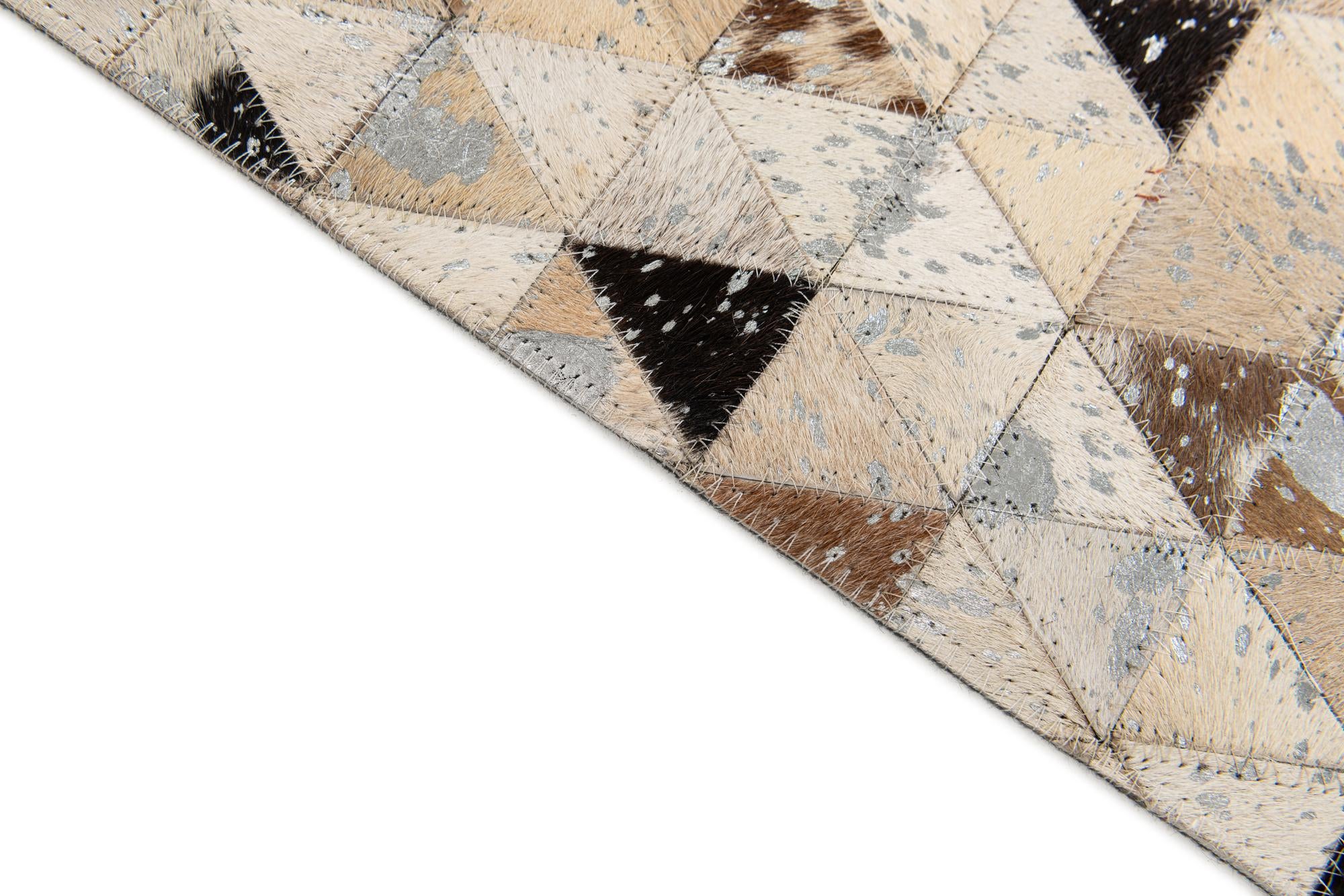 5' 2 x 7' 7 Cowhide Stocks Rug