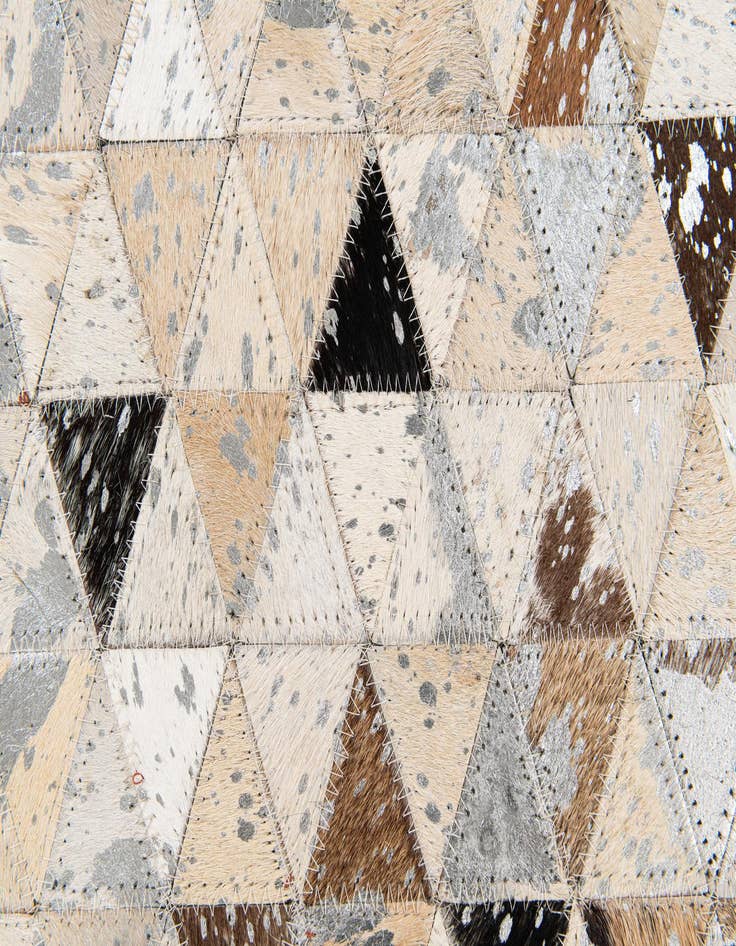 Detail image of 5' 2 x 7' 7 Cowhide Stocks Rug