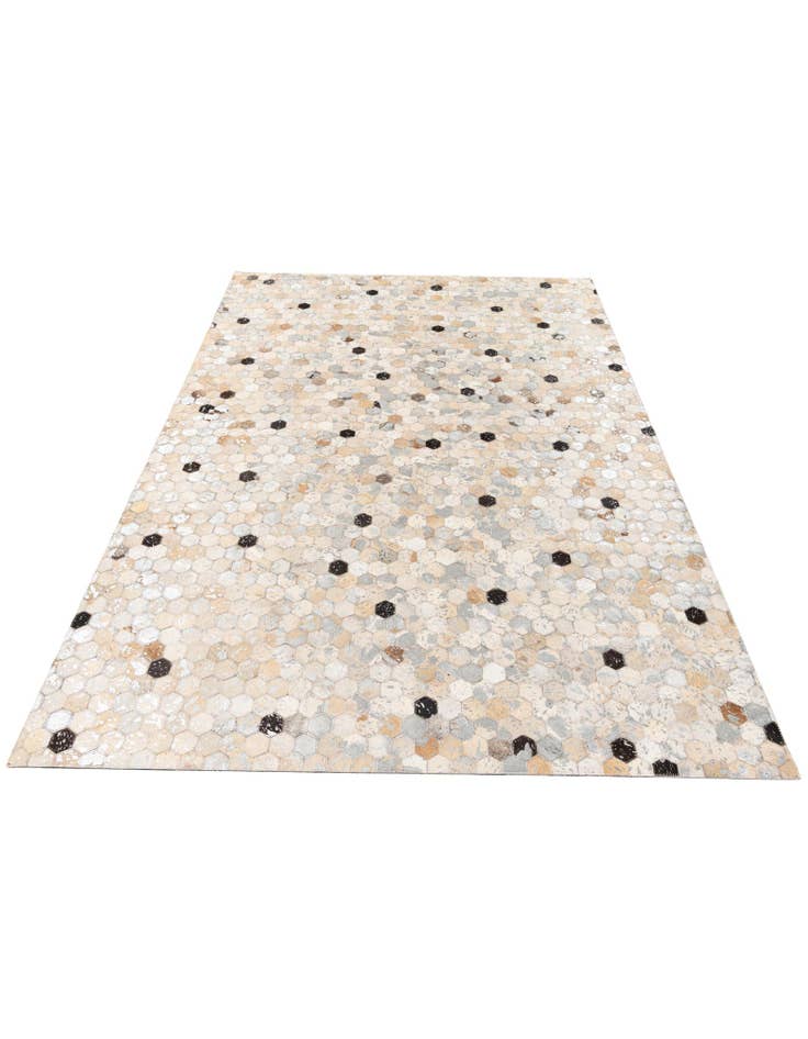 Detail image of 5' 4 x 7' 7 Cowhide Stocks Rug