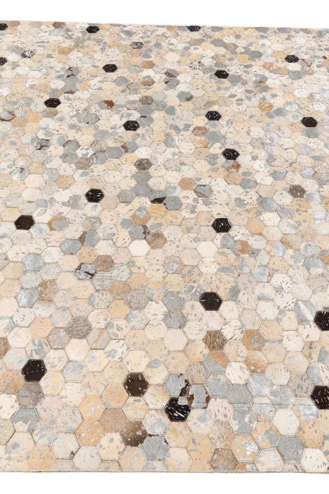 5' 4 x 7' 7 Cowhide Stocks Rug