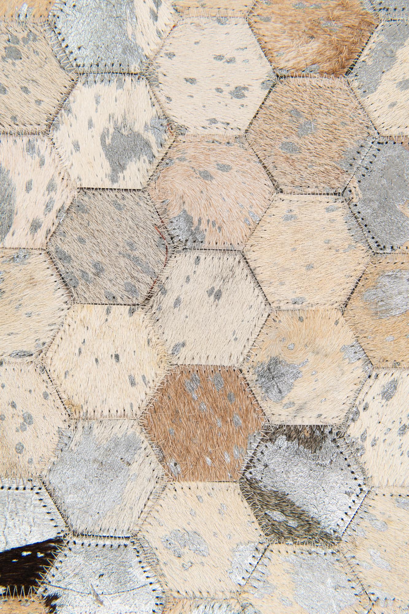 5' 4 x 7' 7 Cowhide Stocks Rug