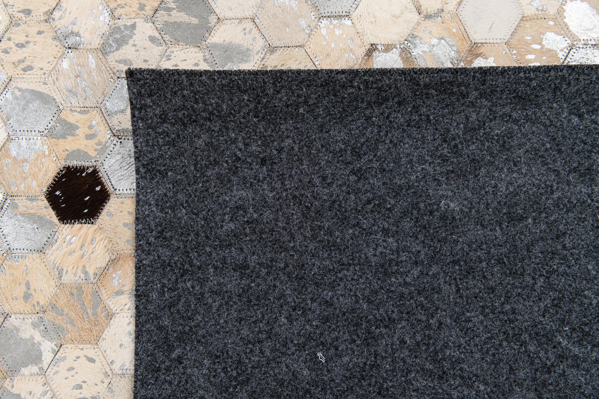 5' 4 x 7' 7 Cowhide Stocks Rug