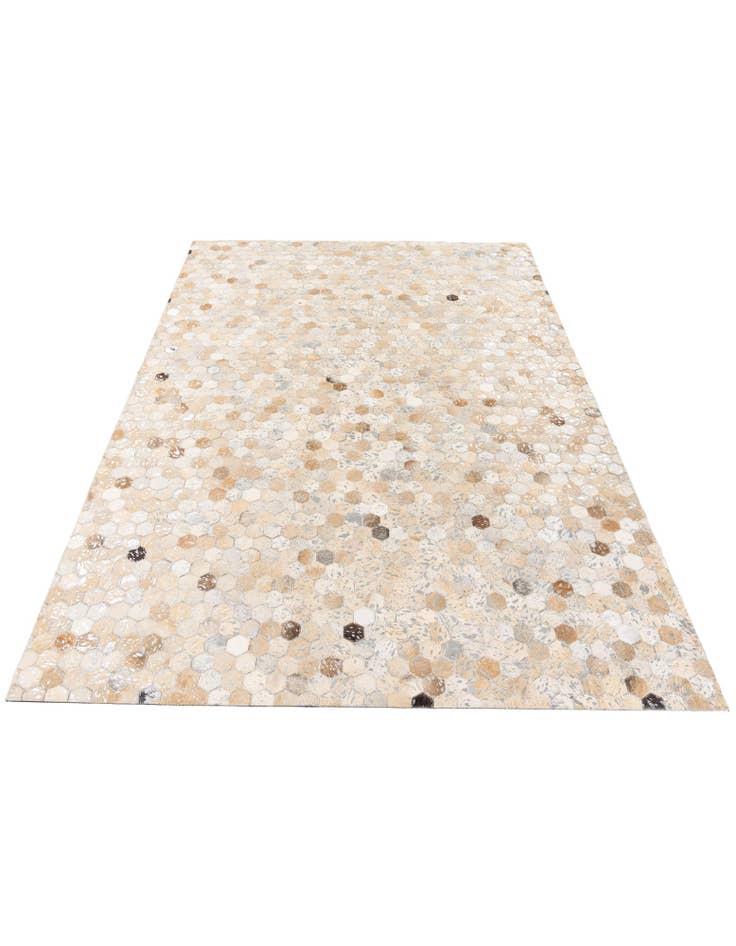 Detail image of 5' 4 x 7' 9 Cowhide Stocks Rug