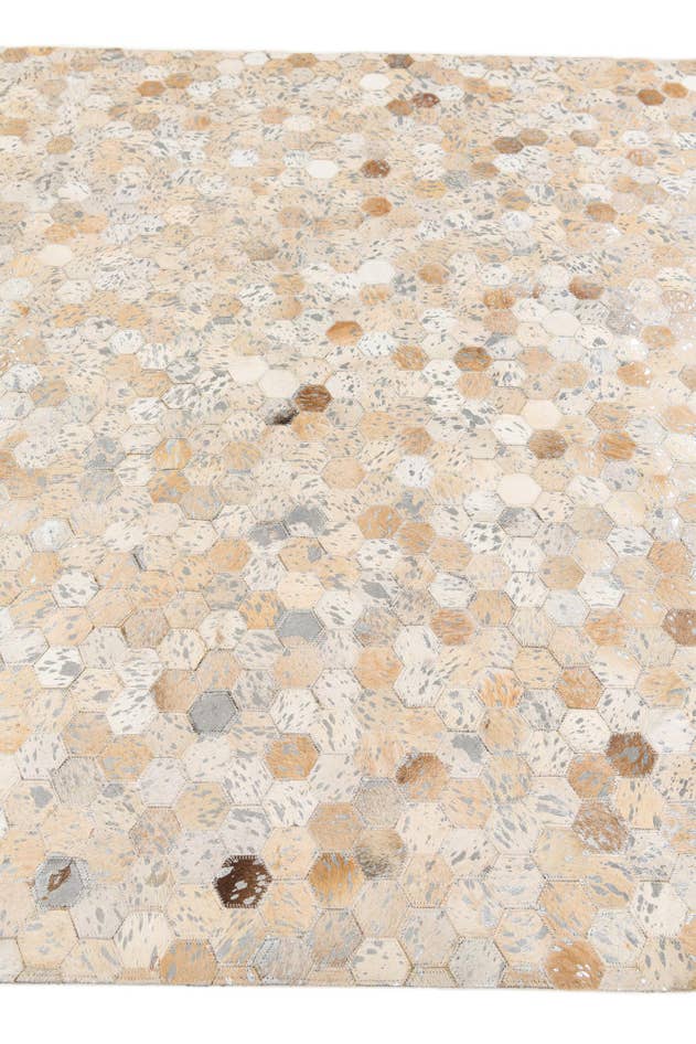 Detail image of 5' 4 x 7' 9 Cowhide Stocks Rug