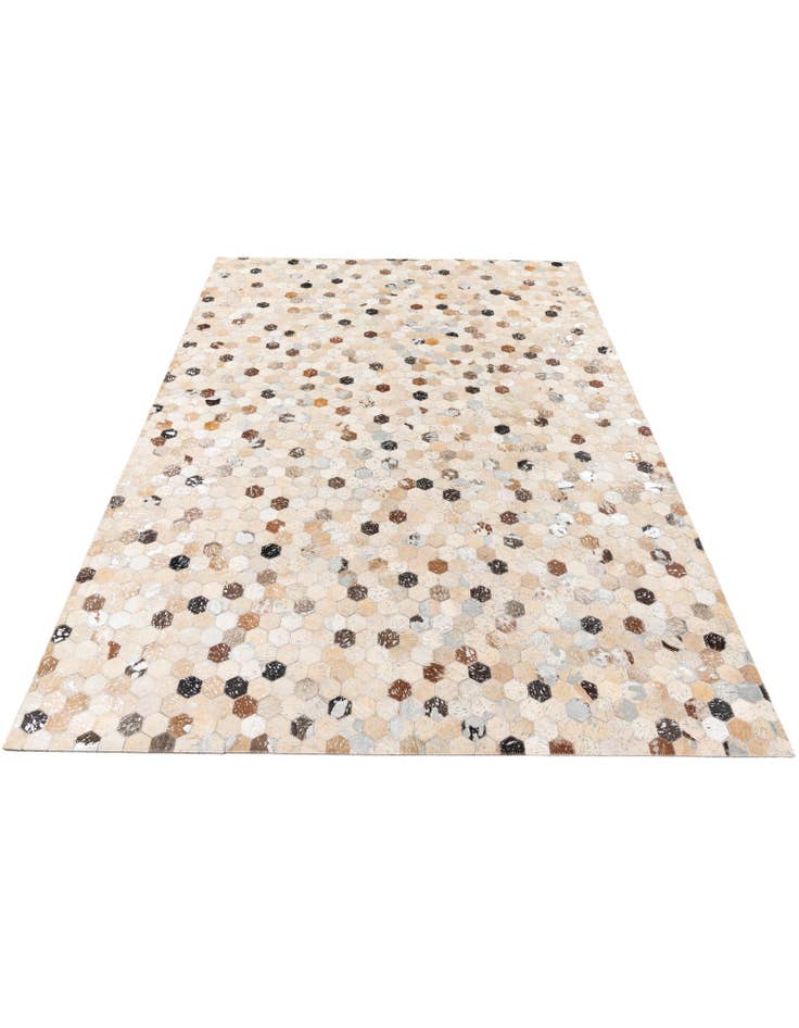 Detail image of 5' 4 x 7' 7 Cowhide Stocks Rug