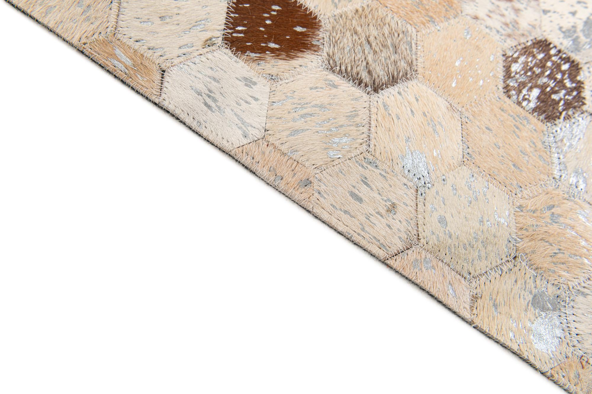 5' 4 x 7' 7 Cowhide Stocks Rug