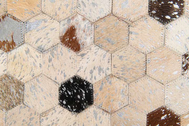 5' 4 x 7' 7 Cowhide Stocks Rug