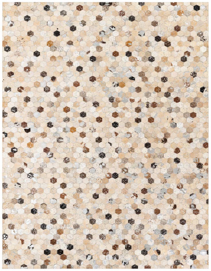 Detail image of 5' 4 x 7' 7 Cowhide Stocks Rug