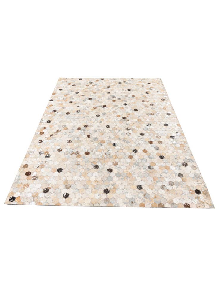 Detail image of 5' 6 x 7' 8 Cowhide Stocks Rug