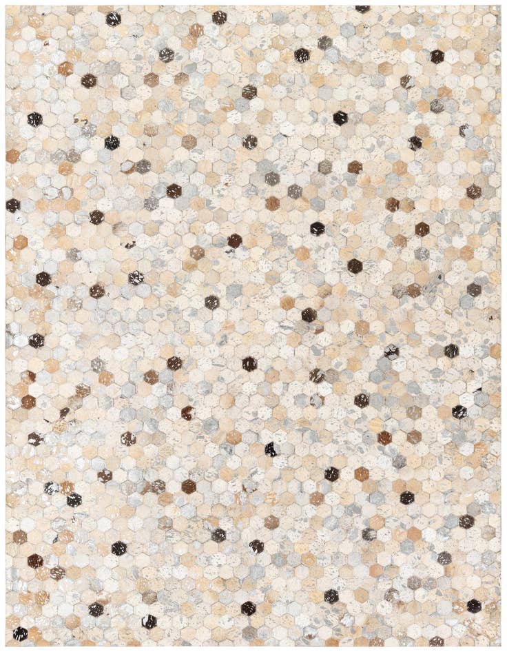 Detail image of 5' 6 x 7' 8 Cowhide Stocks Rug