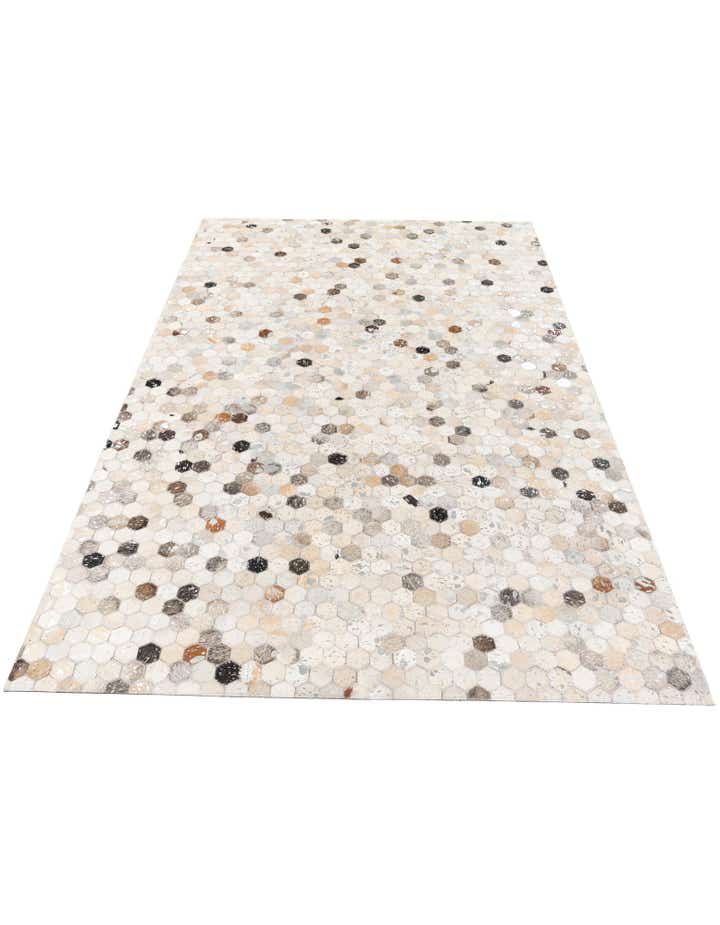5' x 7' 9 Cowhide Stocks Rug