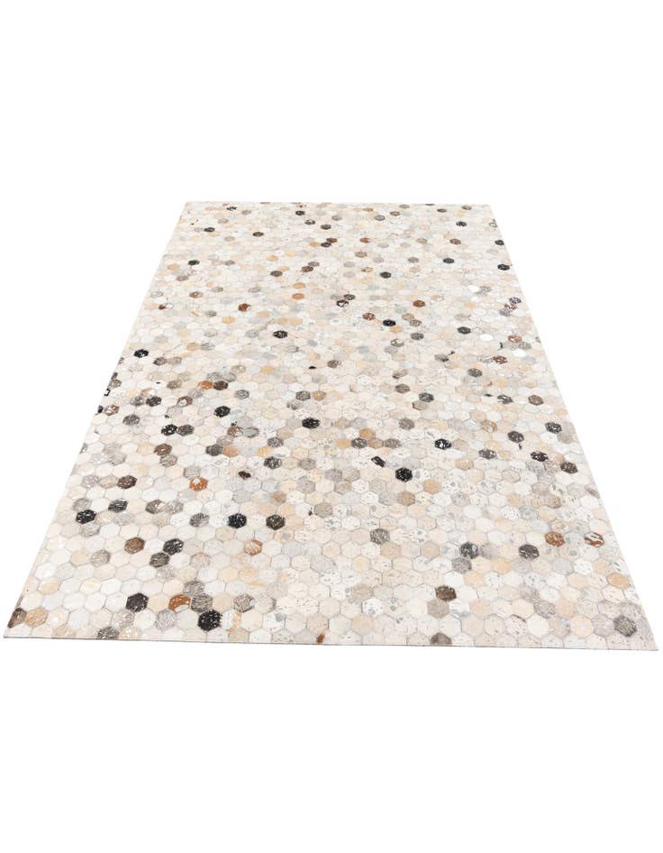 Detail image of 5' x 7' 9 Cowhide Stocks Rug
