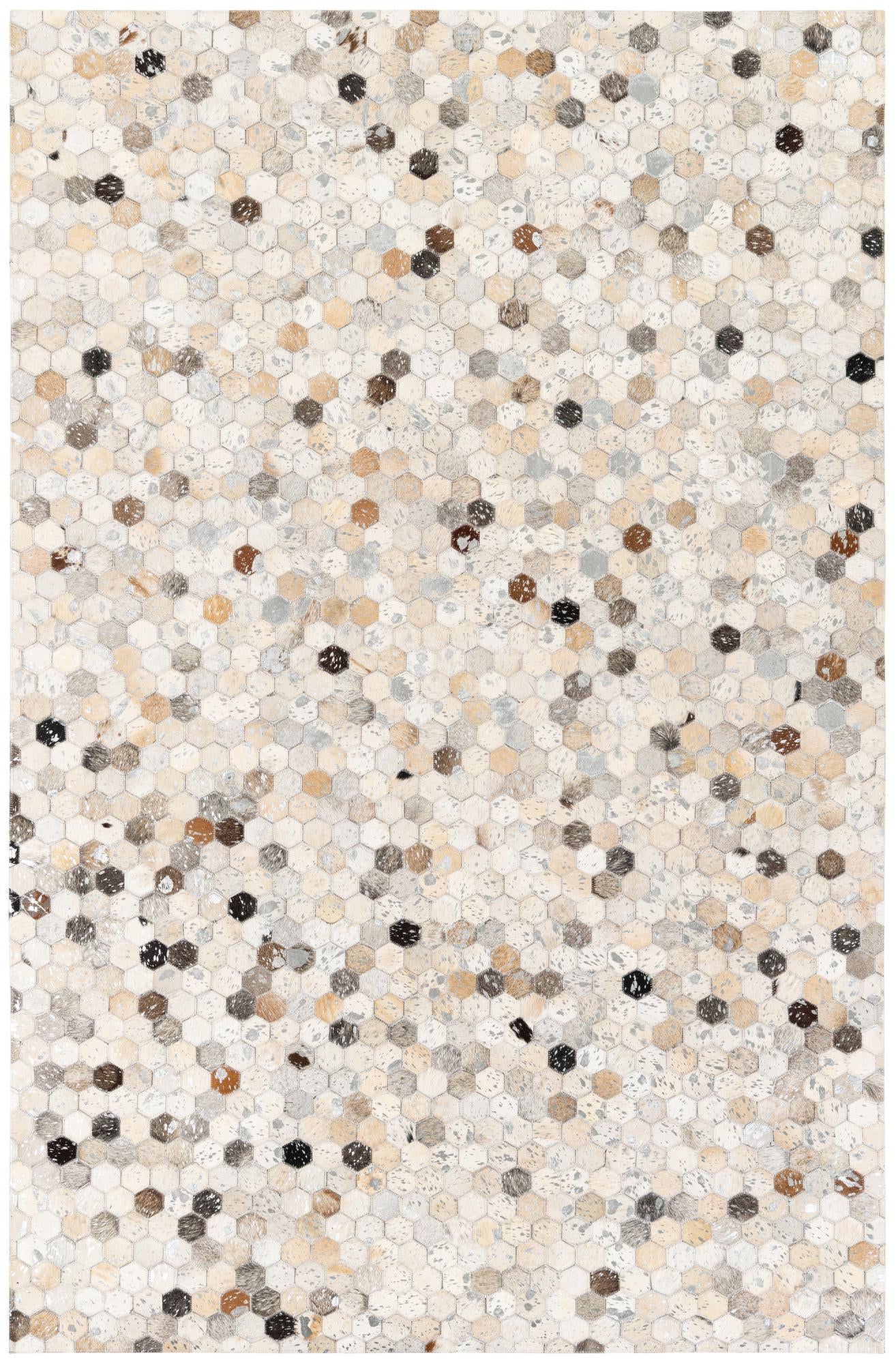5' x 7' 9 Cowhide Stocks Rug