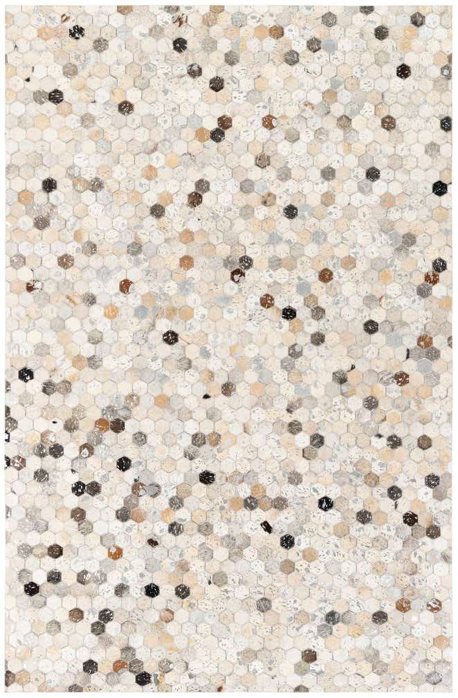 5' x 7' 9 Cowhide Stocks Rug