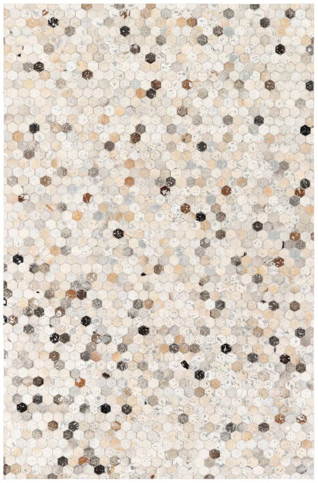 Detail image of 5' x 7' 9 Cowhide Stocks Rug
