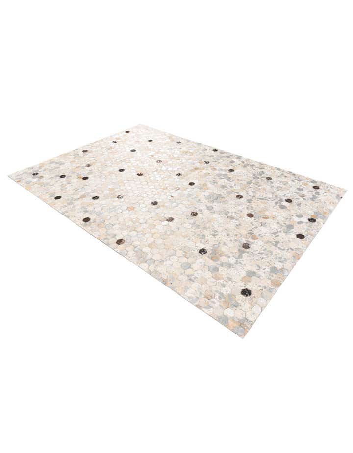 5' 3 x 7' 7 Cowhide Stocks Rug