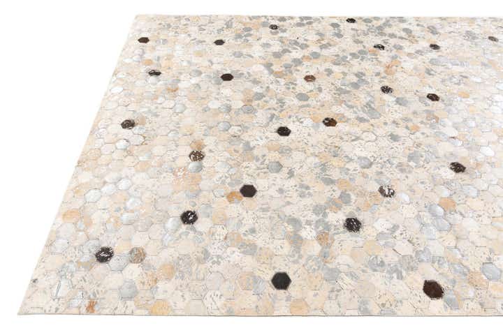5' 3 x 7' 7 Cowhide Stocks Rug