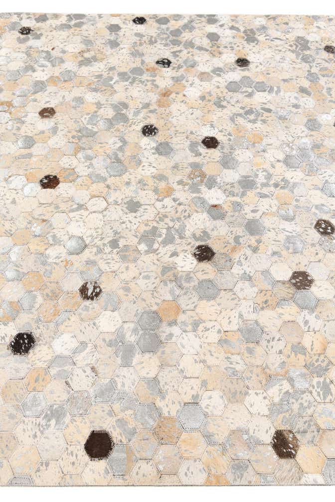 5' 3 x 7' 7 Cowhide Stocks Rug