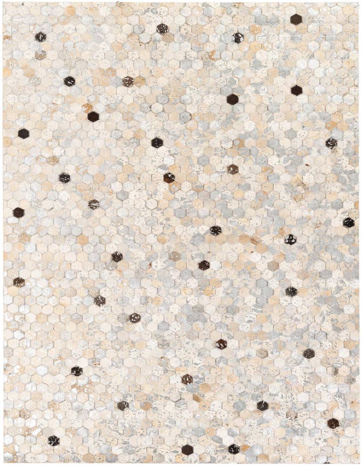 Detail image of 5' 3 x 7' 7 Cowhide Stocks Rug