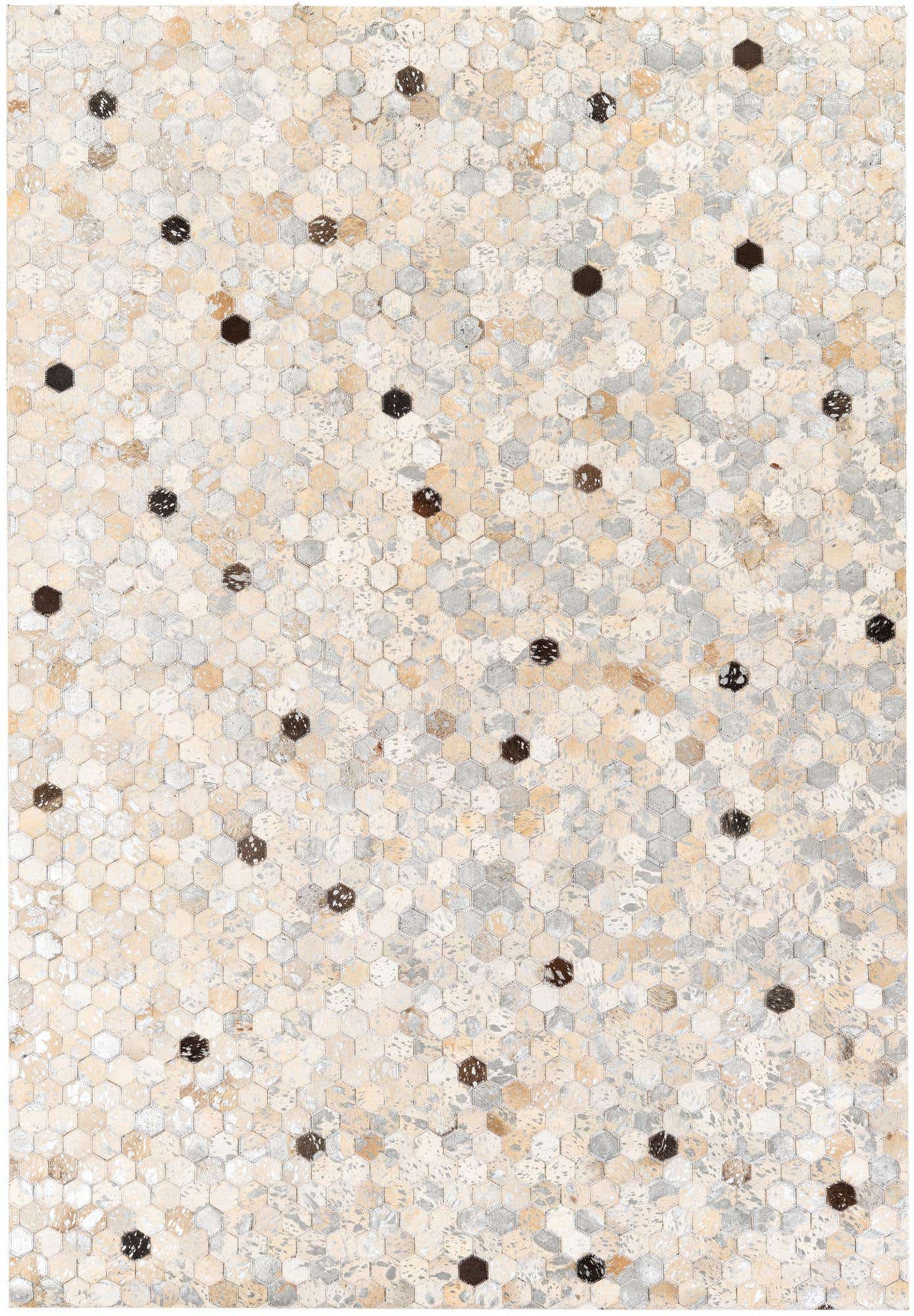 5' 3 x 7' 7 Cowhide Stocks Rug