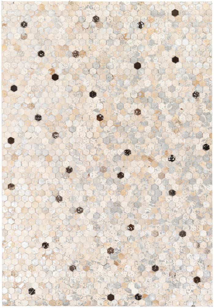 5' 3 x 7' 7 Cowhide Stocks Rug