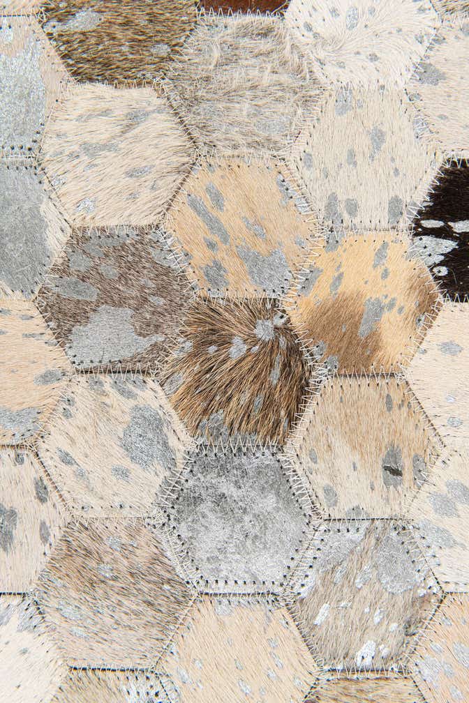 5' 2 x 7' 6 Cowhide Stocks Rug
