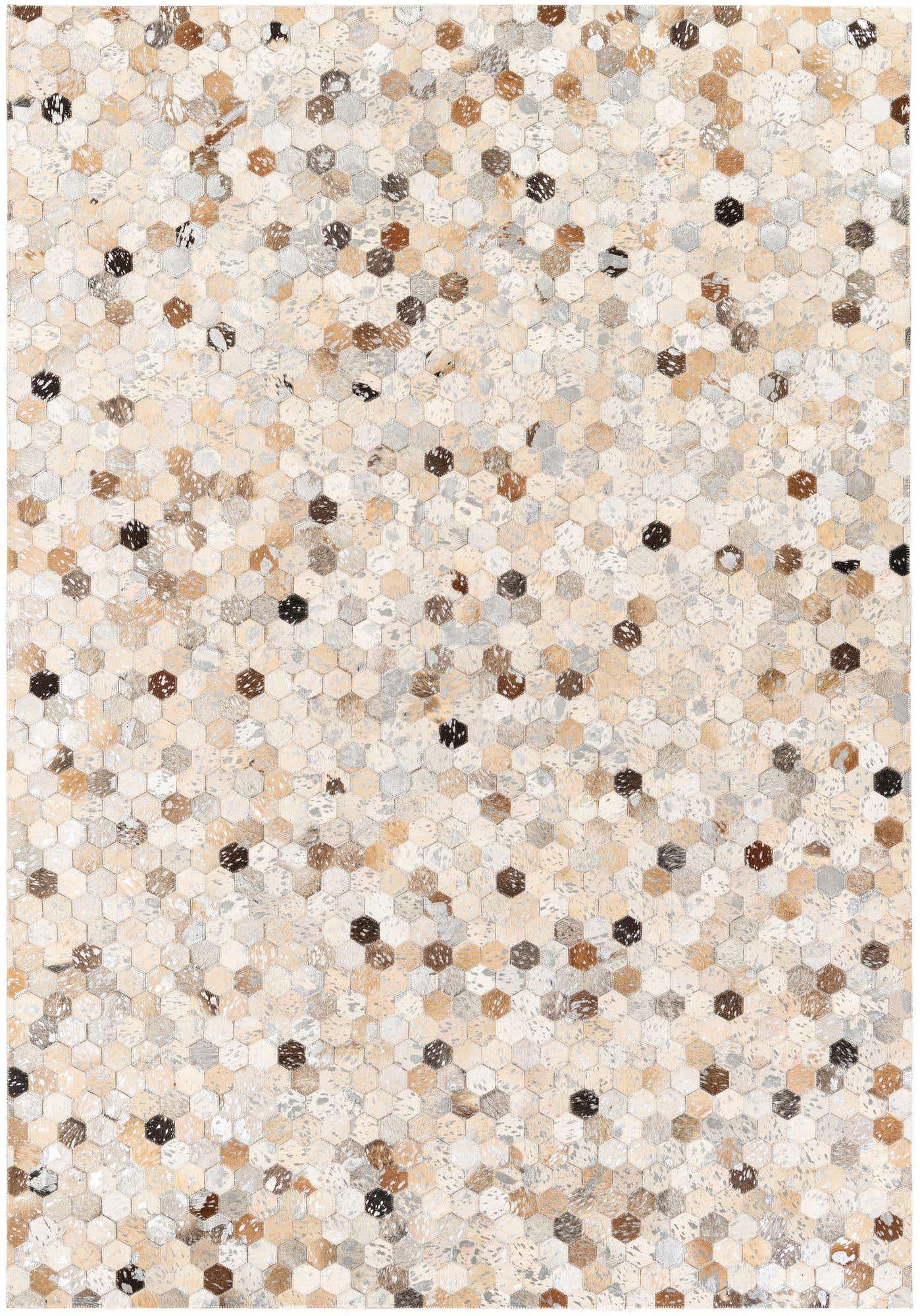 5' 2 x 7' 6 Cowhide Stocks Rug