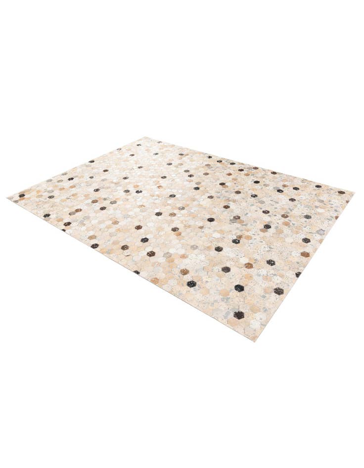 Detail image of 5' 3 x 7' 4 Cowhide Stocks Rug