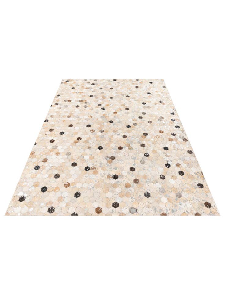 Detail image of 5' 3 x 7' 4 Cowhide Stocks Rug